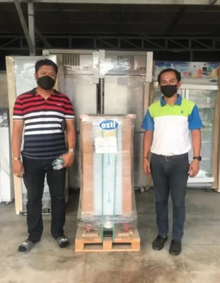 ลูกค้ารับเหมา จ.ภูเก็ต ส่งมอบรถเข็นอุ่นอาหาร Ozti รุ่น OBA101