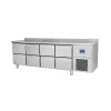 CHILLER REFRIGERATOR COUNTER WITH 8 DRAWERS 518 LT