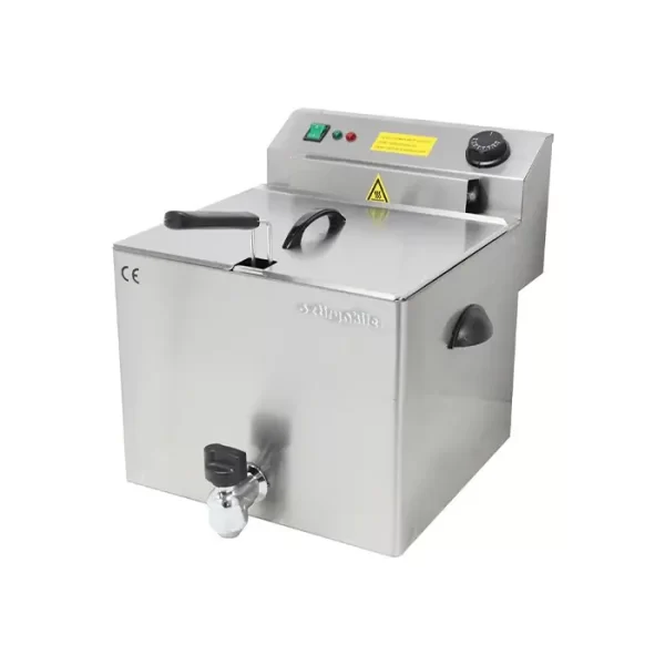 ELECTRIC FRYER WITH DRAIN TAP 10 LT