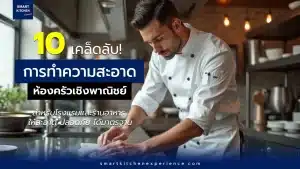 10 เคล็ดลับการทำความสะอาดห้องครัวเชิงพาณิชย์ สำหรับโรงแรมและร้านอาหาร ให้สะอาด ปลอดภัย ได้มาตรฐาน